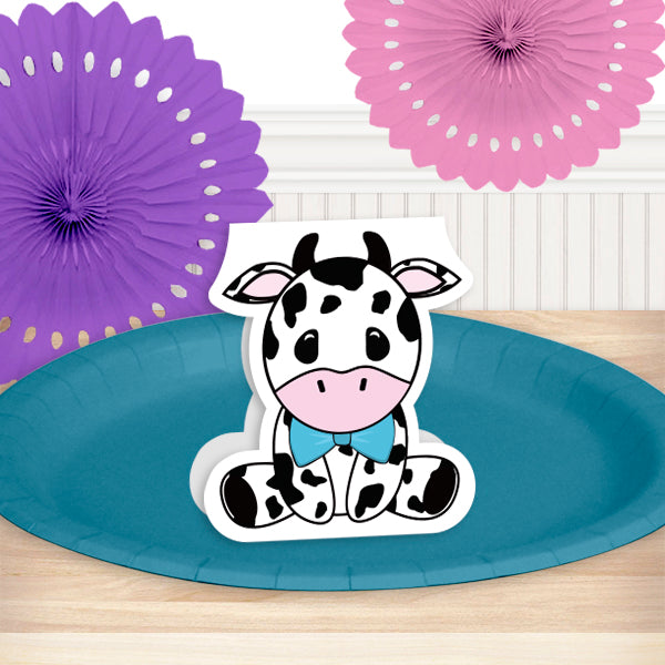 Cow Blue Party Decorations | Lil Calf | Cow Print