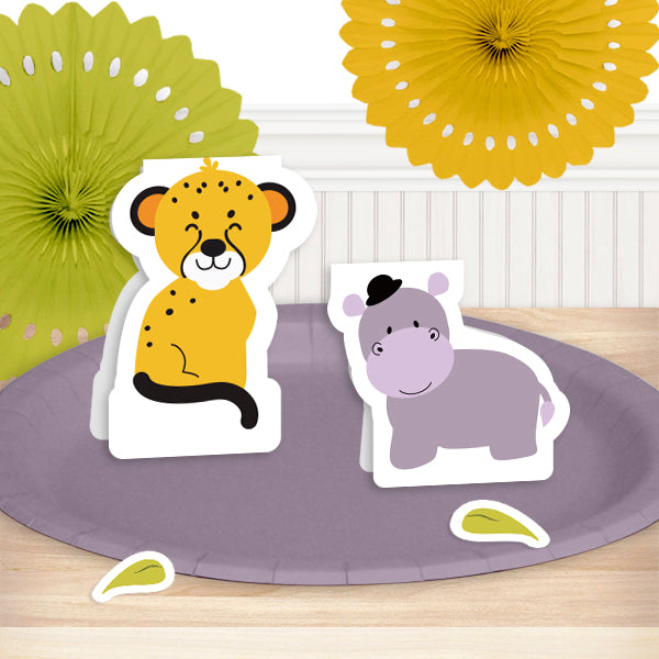 Lion Cub and Hippo Baby Shower Decorations