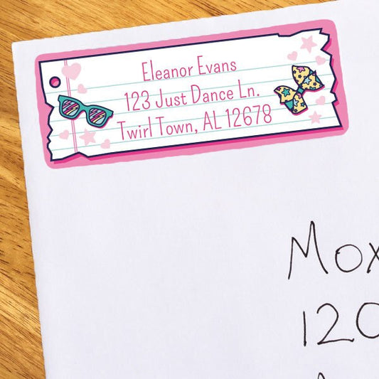 Dreamer Girl Address Labels Return,  1 x 2.6 inch,  set of 60