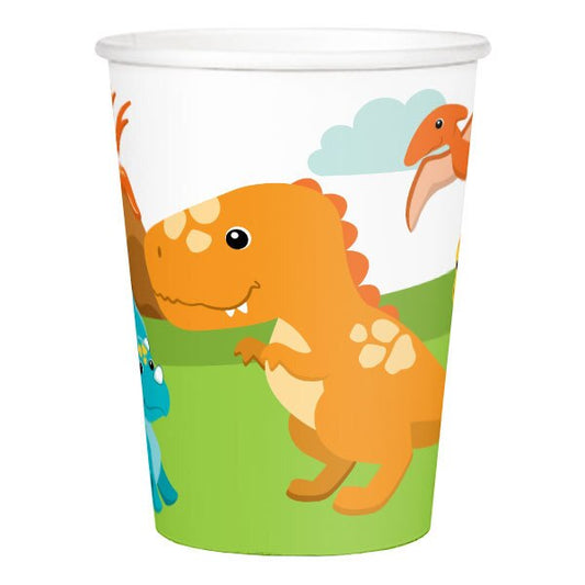 Lil Dinosaur Cups,  9 ounce,  8 count
