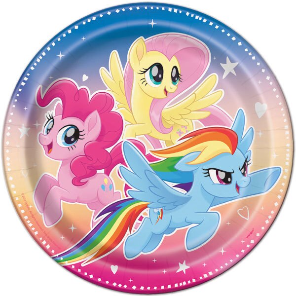 My Little Pony Dinner Plates,  9 inch,  8 count