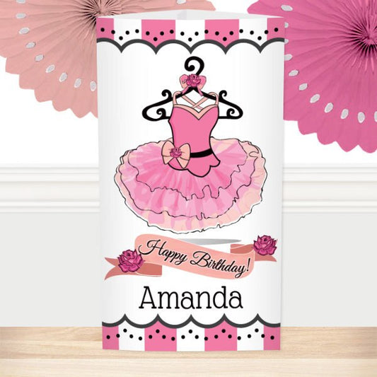 Ballerina Personalized Centerpiece,  10 inch,  set of 4