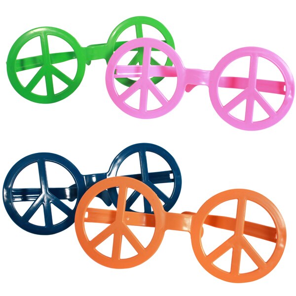 Jumbo Peace Sign Glasses 1 count