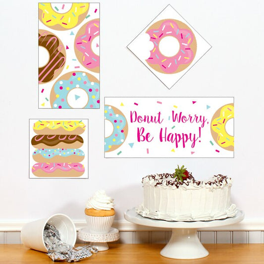 Donut Sign Cutouts,  6, 8, 10, and 12 inch,  set of 16