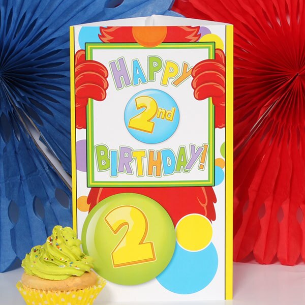 Lil Monster 2nd Birthday Tall Centerpiece,  10 inch,  set of 4