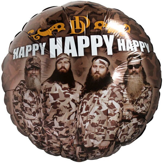 Duck Dynasty Happy Happy Happy Foil Balloon,  18 inch,  each