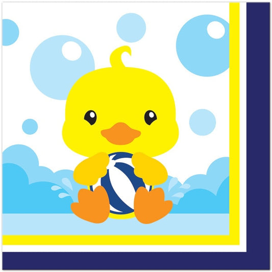 Lil Ducky Lunch Napkins,  7 inch,  16 count