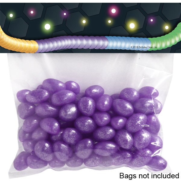 Glow Worms Favor Bag Topper Tent Card,  2 x 7 inch,  set of 12