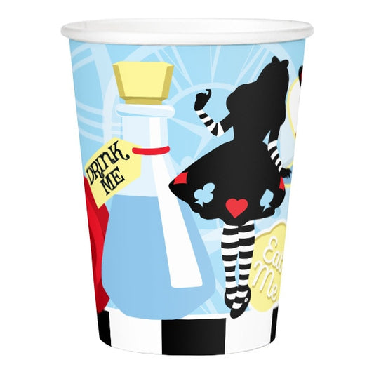 Alice In Wonderland Cups,  9 ounce,  8 count