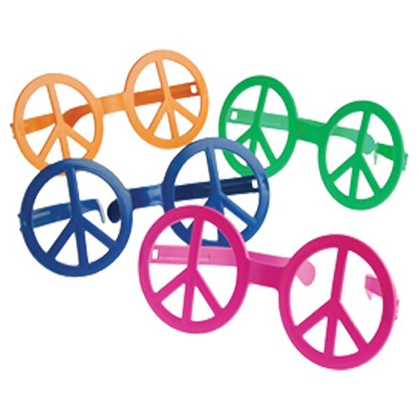 Jumbo Peace Sign Glasses 1 count