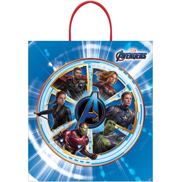 Marvel Avengers Endgame Tote Bag, Plastic, 8 Count