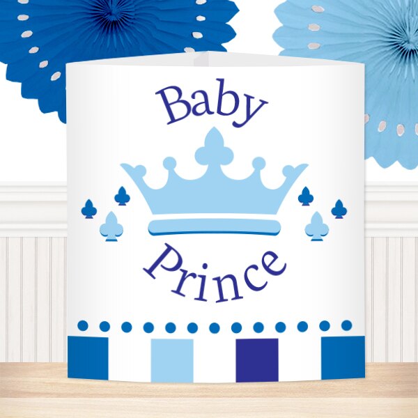 Little Prince Baby Shower Centerpiece,  6 inch,  set of 8