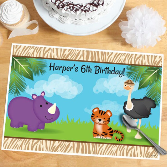 Lil Tiger Placemats Personalized,  12.5 x 18.5 inch,  set of 8
