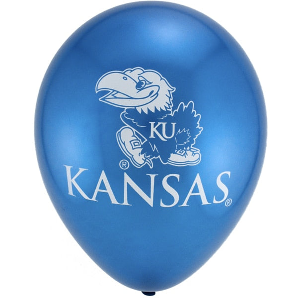 Kansas Jayhawks Printed Latex Balloons, 6 count