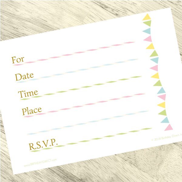Carousel Horse Baby Shower Invitations Fill-in with Envelopes,  4 x 6 inch,  set of 16