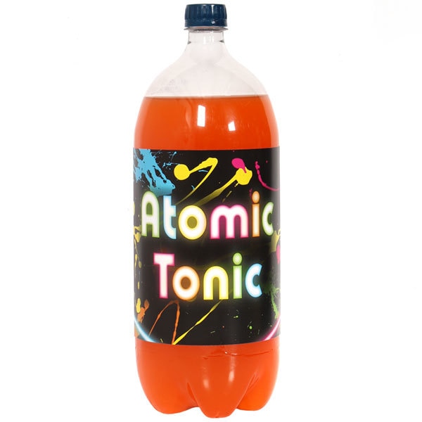 Glow in the Dark Bottle Labels 2-liter Soda,  5 x 15 inch,  set of 8