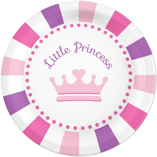 Lil Princess Lunch Plates,  9 inch,  8 count