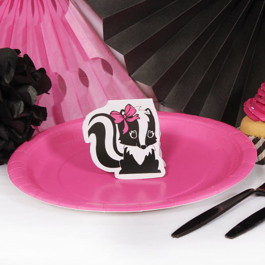 Lil Stinker Skunk Pink Table Decorations DIY Cutouts,  12.5 x 18.5 inch,  4 sheets