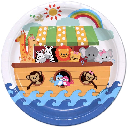 Noah's Ark Lunch Plates,  9 inch,  8 count