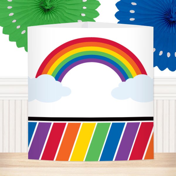 Rainbow Centerpiece,  6 inch,  set of 8
