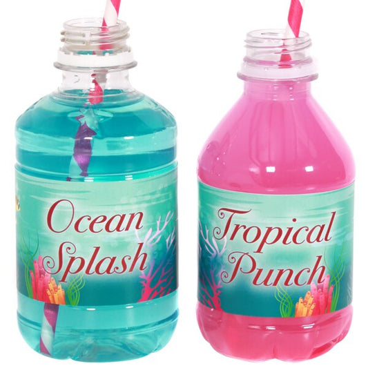 Mermaid Princess Bottle Labels Fits Water or Beverage,  2 x 9 inch,  set of 32