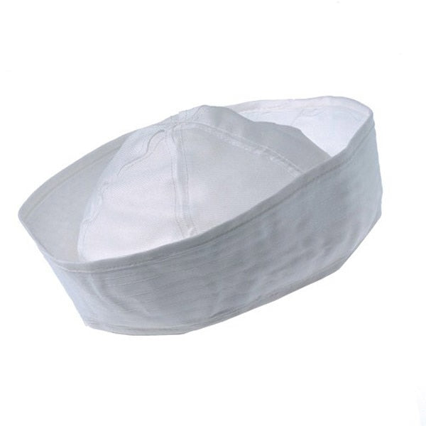 White Sailor Hat Polyester 6 count