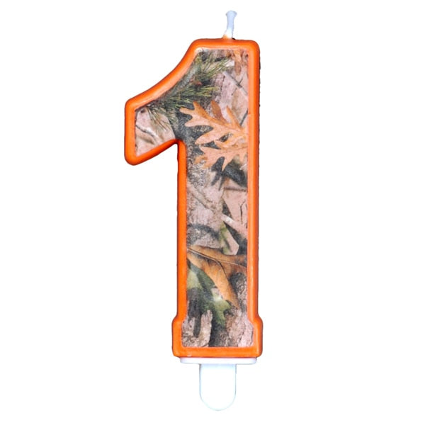 Next Camo Number 1 Cake Candle 3 inch