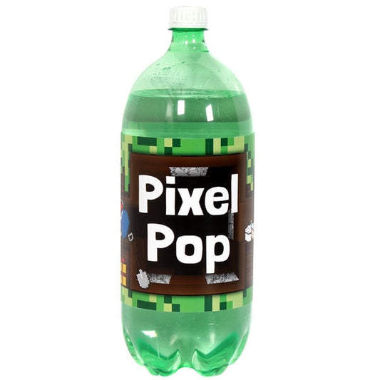 Pixel Craft Bottle Labels 2-liter Soda,  5 x 15 inch,  set of 8