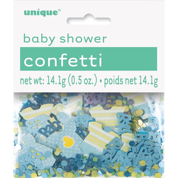 Pastel Blue and Green Baby Shower Confetti
