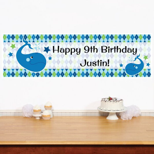 Ocean Banners Personalized,  12 x 40 inch,  set of 2