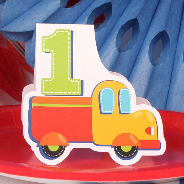 All Aboard 1st Birthday Table Decorations DIY Cutouts,  12.5 x 18.5 inch,  4 sheets