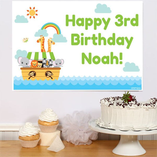 Noah's Ark Poster Personalized,  12.5 x 18.5 inch,  set of 3