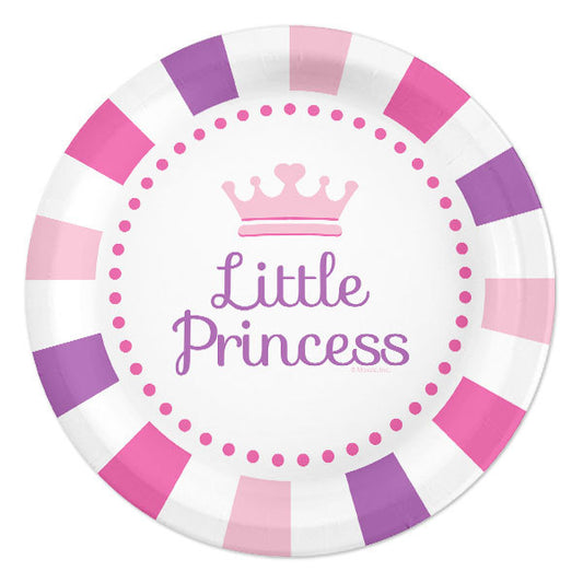 Lil Princess Dessert Plates,  7 inch,  8 count
