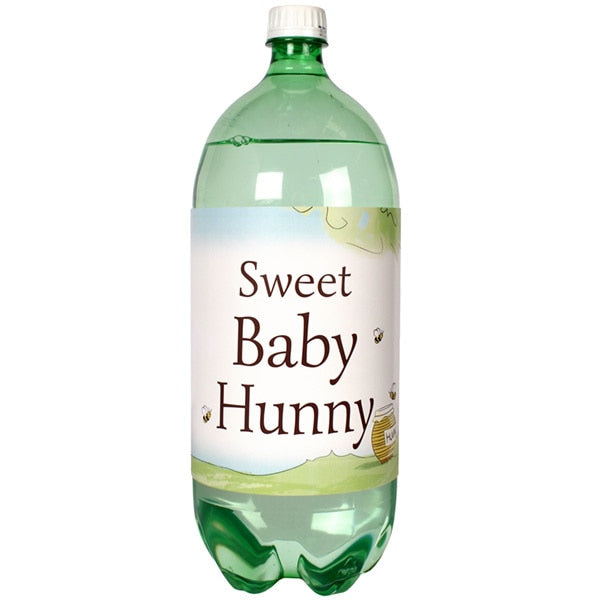 Little Honey Baby Shower Bottle Labels 2-liter Soda,  5 x 15 inch,  set of 8