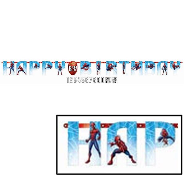 Spider-Man Jumbo Add-An-Age Banner