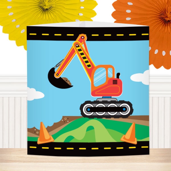 Construction Lil Digger Centerpiece,  6 inch,  set of 8