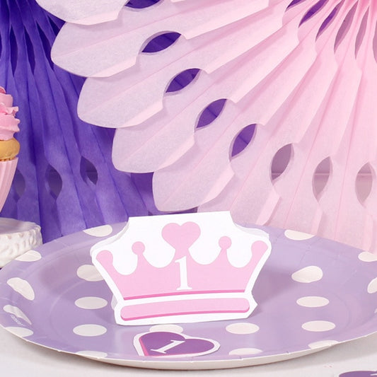 Lil Princess 1st Birthday Table Decorations DIY Cutouts,  12.5 x 18.5 inch,  4 sheets