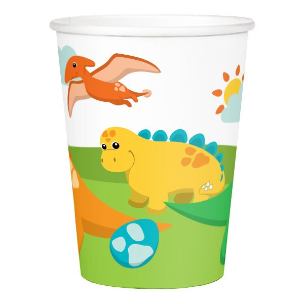 Lil Dinosaur Cups,  9 ounce,  8 count