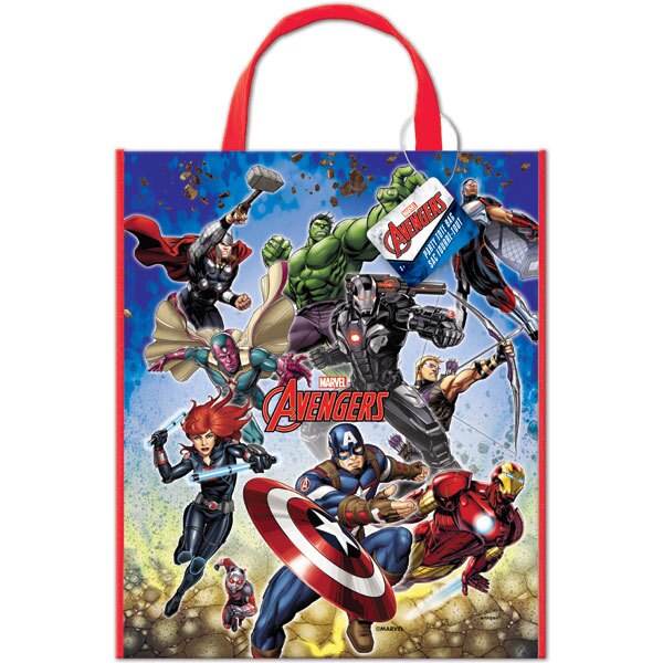Marvel Avengers Tote Bag, Plastic, 5 Count