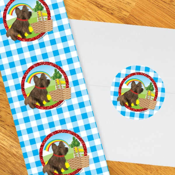 The Wizard of Oz Circle Stickers,  2 inch,  set of 60