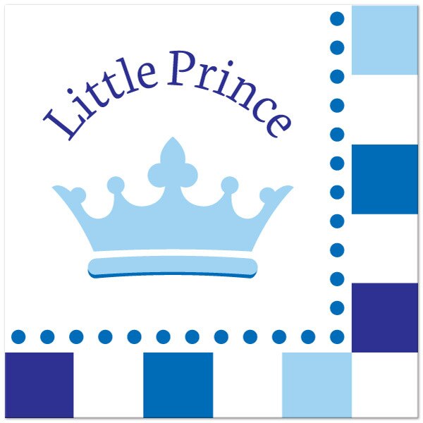 Little Prince Lunch Napkins,  7 inch,  16 count
