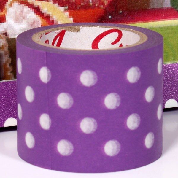 Purple Polka Dot Craft Tape