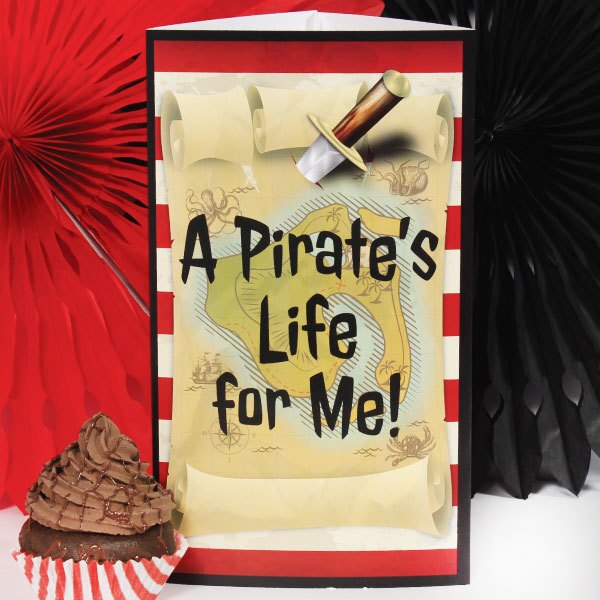 Pirate's Treasure Tall Centerpiece,  10 inch,  set of 4
